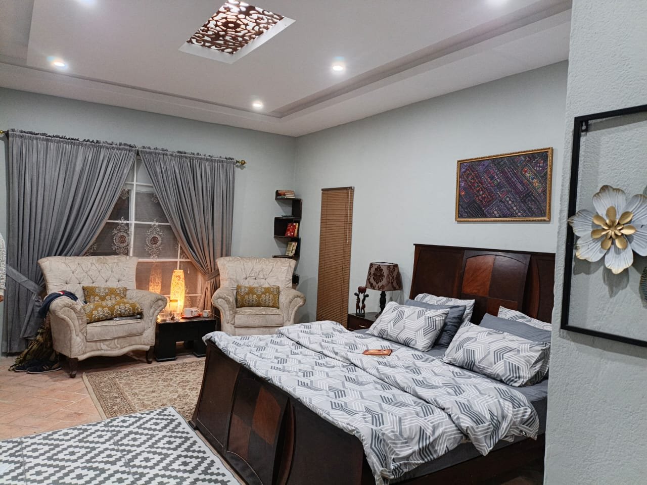 Master bedroom at YULSA Farm House